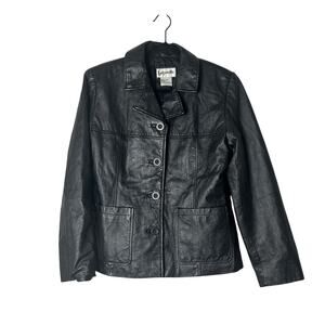 Bagatelle Leather Jacket Blazer – Tailored Moto Blazer (Model Off Duty Edit)